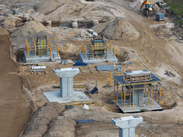 Construction Site for Bridge