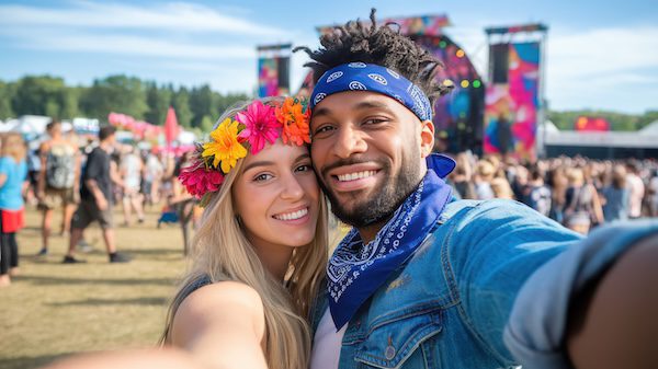 Couple At Concert
