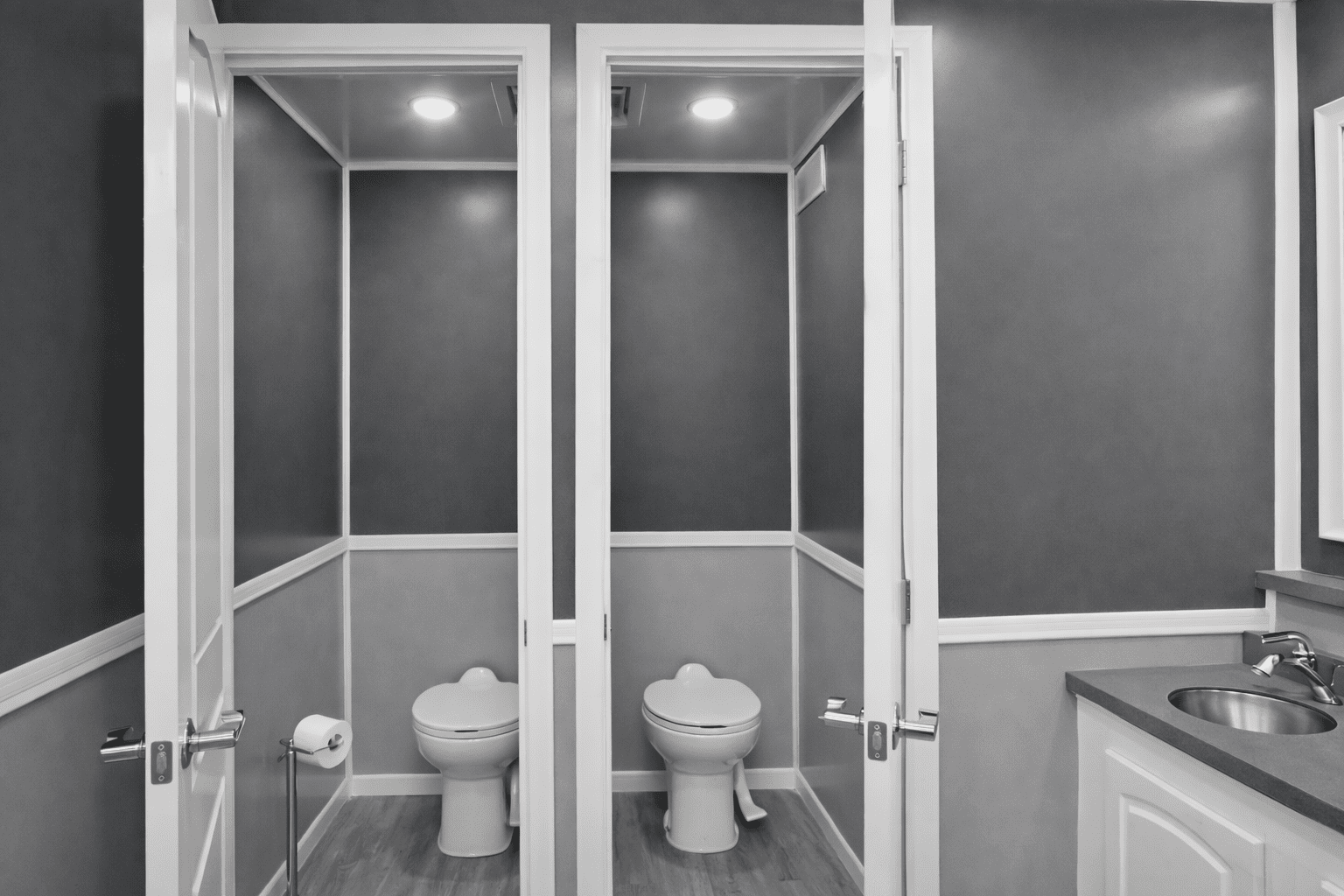2 Door Restroom Trailer