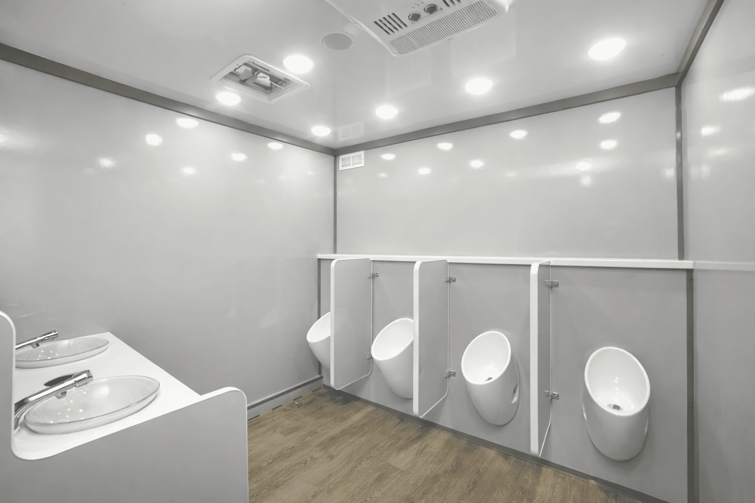 Luxury Restroom Trailer Interior