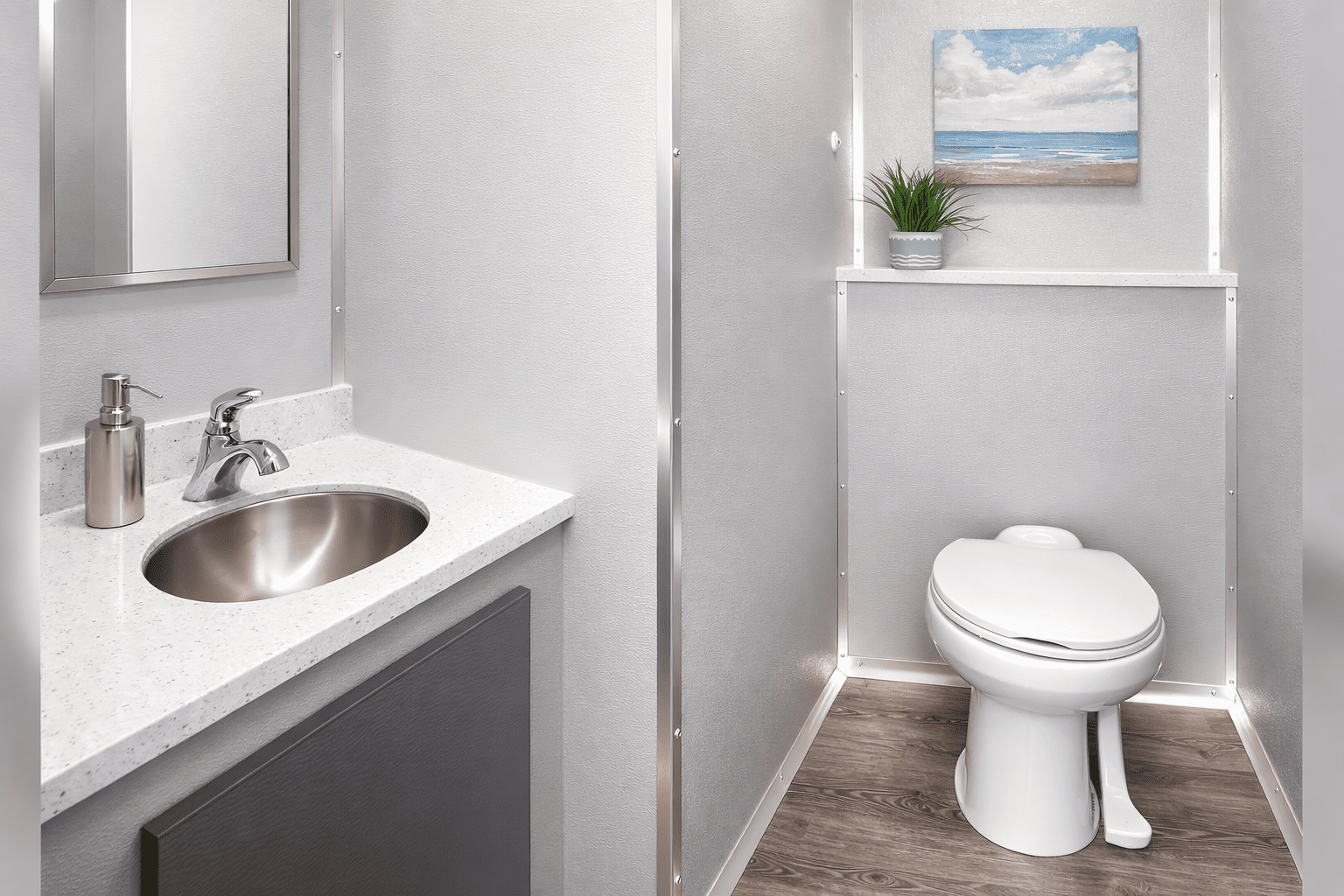 Luxury Bathroom Trailer Rental