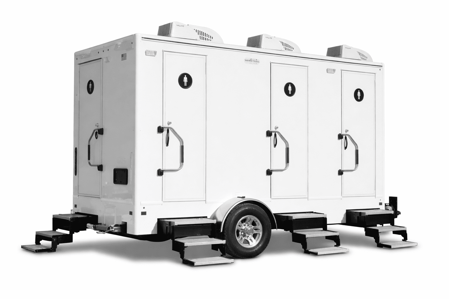 Restroom Trailer 4 Door Example of Exterior